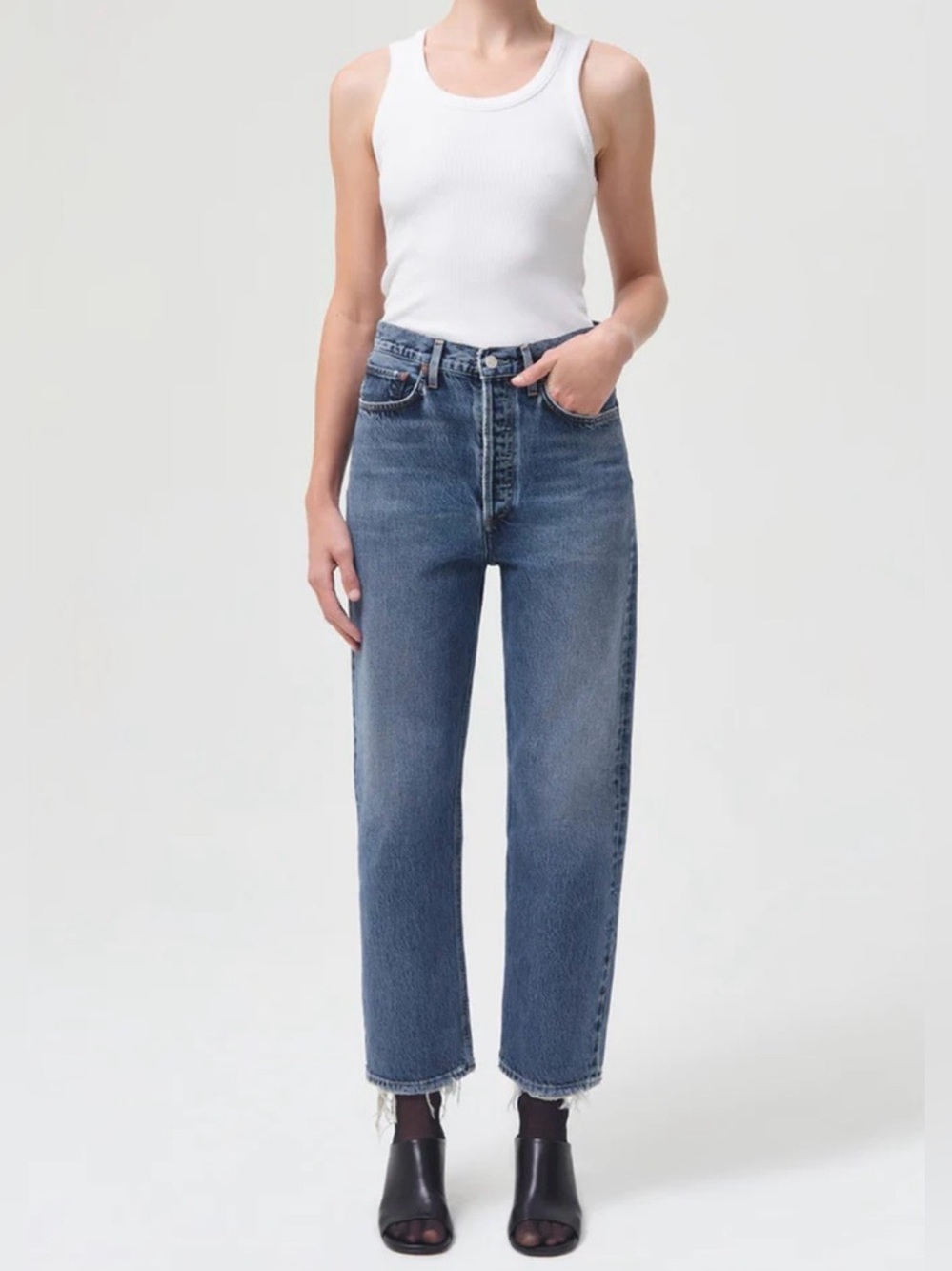 AGOLDE 90s High Rise Crop Jean